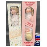 2 Porcelain Dolls ï¿½ Heritage Mint Ashley Doll +