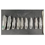 9 Stainless Steel Multi-Tool Pocket Knives