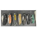 7 Folding Pocket Knives ï¿½ Ruko, Ozark, DeWalt +