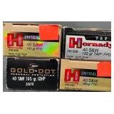 Hornady & Speer 40 S&W Ammo Cartridges