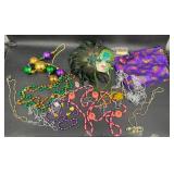 Mardi Gras Beads, Mask & Accessories Lot