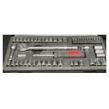 UltraSteelï¿½54-Pc SAE & Metricï¿½1/4-3/8"ï¿½Socket Set