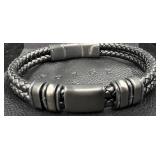 Forge & Foundry Menï¿½s Braided Leather Bracelet