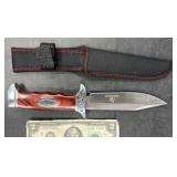 Doom Blade Hunting Knife w Sheath - New
