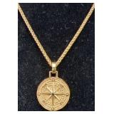 Forge & Foundry Menï¿½s Religious Compass Necklace