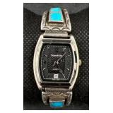 Dunne & Cole Watch w Turquoise Accents