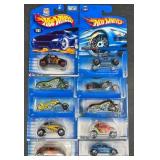 10 Hot Wheels Volkswagon Cars & Motorcycles Mix