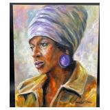 Original Woman Painting by Blue Bond 20×16