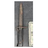 Vintage 7" Bayonet Knife w Textured Grip