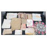 Embroidered & Crocheted Linens, Doilies +