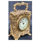 Rare 1903 New Haven Ornate Brass Victorian Clock