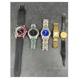 5 Watches  Invicta 12845, Geneva,Skmei1388+