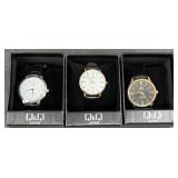 3 New Q&Q Quartz Men