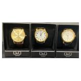 3 New Q&Q Quartz Men