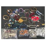 28 Handmade Bracelets & 2 Jewelry Sets