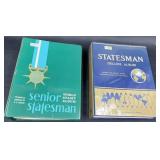 2 Statesman Stamp Albums w Stamps-Deluxe, World