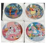 4 Disney Collector Plates w COAs  Snow White +