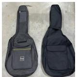 Two Black Nylon Guitar Cases  BCP Brand +
