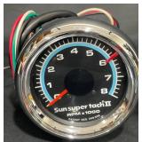 Sun Super Tach II RPM Gauge w Wiring & Manual