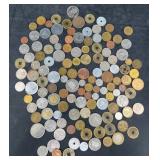 Old Foreign Coins Assortment, Various Years
