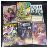 Signed CSI Comic Book w COA + 26 Mixed Comics
