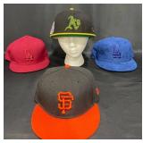 4 Hats  LA Dodgers, SF Giants, Oakland A