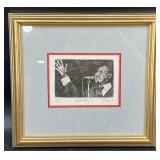 Etching Art Print Titled Applause! Limited Edition