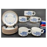 5 Midwinter Wedgwood Stoneware Mugs, 8 Plates