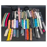 Assorted Watch Bands Lot  Mostly Fitbit, Apple