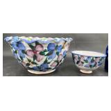 2 Hand-Crafted Stoneware Bowls