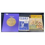3 Stamp Albums  Premier, Ivory & Discoverer