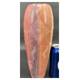 Hand-Carved Kenya Soapstone Vase Floral & Fish