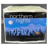 New Northern Lights King Size Flannel Sheet Set