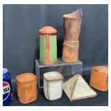 6 Terra Cotta Vases Vessels for Incense Burning