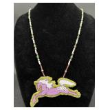 Beaded Pegasus Necklace