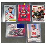 5 Greg Biffle Racing Trading Cards, One Signed