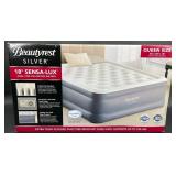 Sealed Queen Beautyrest 18" Sensa-Lux Air Bed