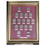 Framed Elizabeth II Coin Set