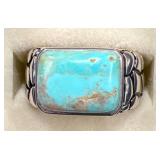 Stauer Sterling Silver Ring & Turquoise Ring Sz 9