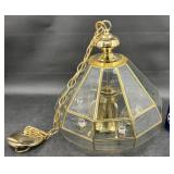 Vintage Glass Hanging Lamp Chandelier