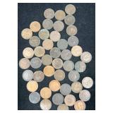 45 British Coins Various Years  Farthing