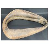 Antique Early 1900's Leather Livestock Yoke