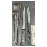 2 Knives Al Mar Folding & Jander Mountain, Sheath