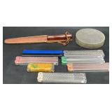 Knife Sharpener Tools  Honing Rod, Stone, Pads+