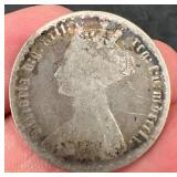 1851 Great Britain Silver Florin Queen Victoria
