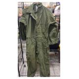 Vntg U.S. Military Cotton Sateen Coveralls Type 1M