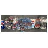 19 Vintage Pepsi & Dr. Pepper Glassware