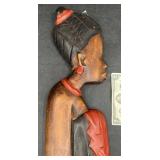 Large Hand Carved Wood African Tribal Ghana Décor