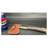 Vintage Case Tested XX Hatchet w Leather Sheath