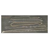 Sterling Silver Chain Necklaces 12.92 Grams